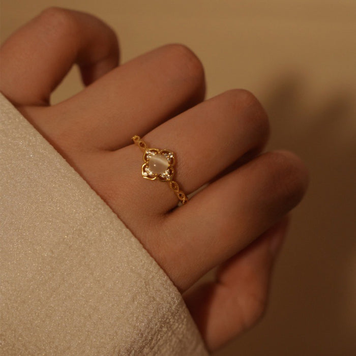 Wholesale Light luxury, exquisite and high-end, versatile retro open-end ring