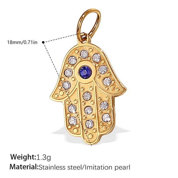 Wholesale DIY Stainless Steel Gold-Plated Necklace Pendant Accessories