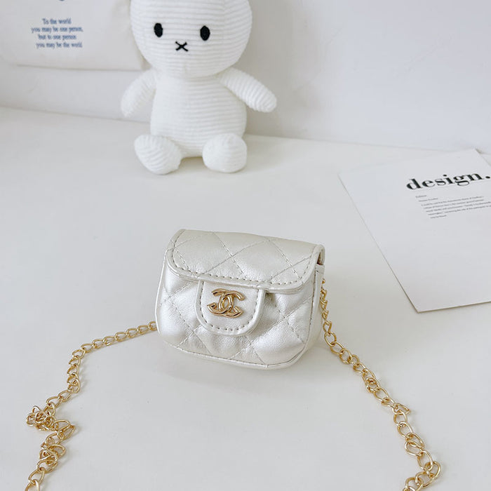 Wholesale Mini chain diamond grid diagonal small square bag, cute bag