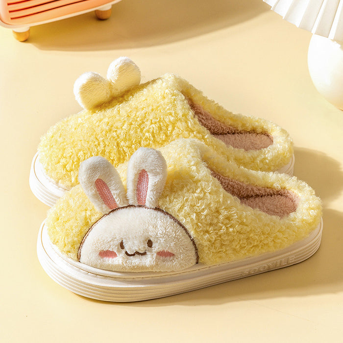 Wholesale Cotton Cute Cartoon Warm Thick Bottom Plush Winter Slippers JDC-SP-Lians002