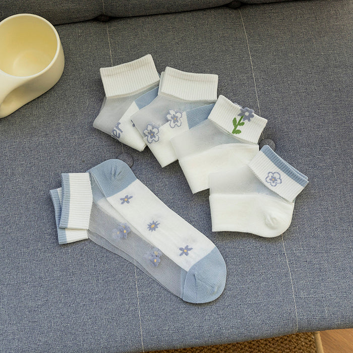 Wholesale Short socks are anti slip, breathable, thin in spring and summer, sweat absorbing, wear-resistant, ice silk, and anti hook