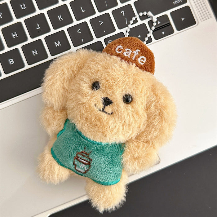 Wholesale Puppy Plush Toy Pendant for Girls' Bags Keychain Accessory