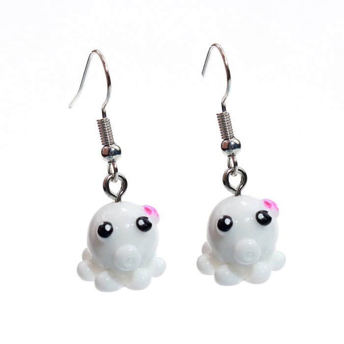 Wholesale Cartoon Animal Resin Earrings JDC-ES-niqing029