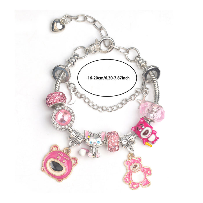 Wholesale Cartoon Beaded Alloy Enamel Bracelet