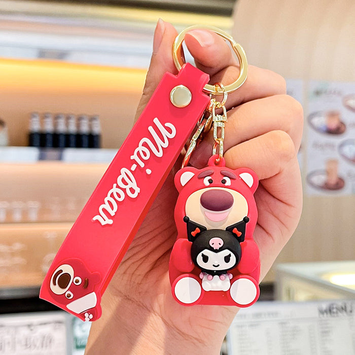 Wholesale PVC Cartoon Coin Purse Keychain JDC-KC-Benxin008