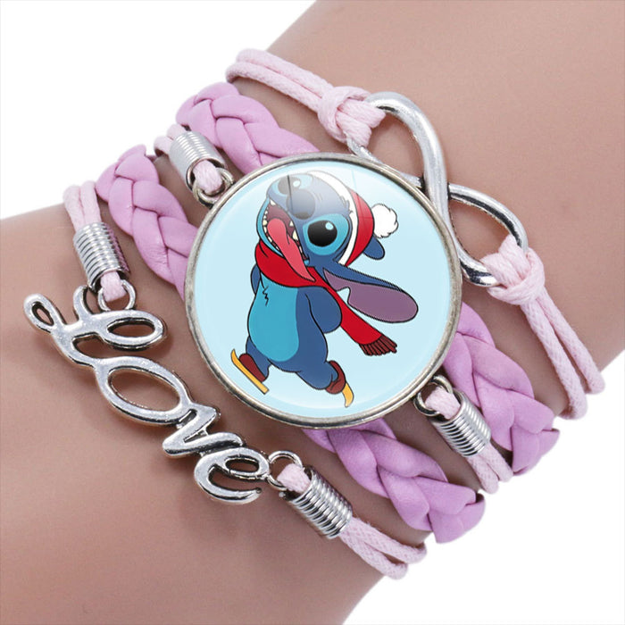 Wholesale Cartoon Braided Multi-layer Gemstone Bracelet JDC-BT-NH019