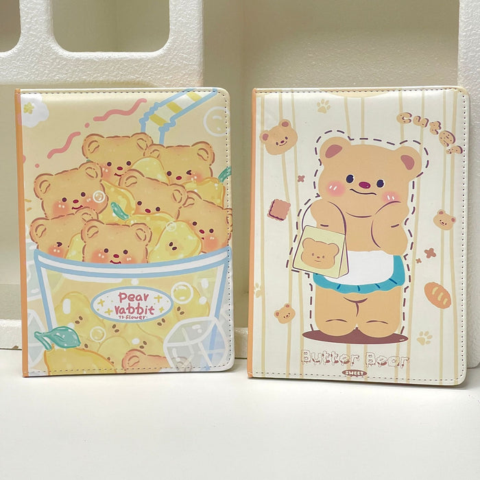 Wholesale Trendy Cartoon Bear A5 Journal with Faux Leather Cover Cute Kawaii Notebook