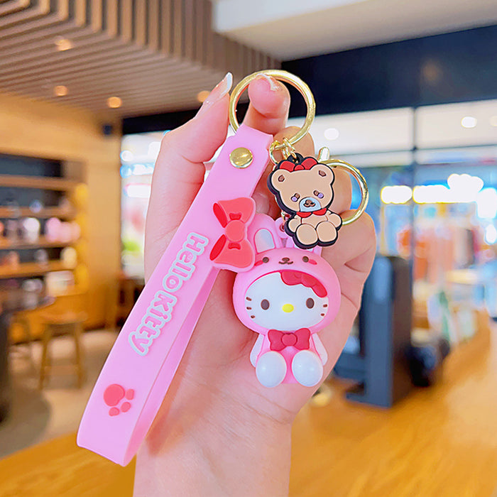 Wholesale Cartoon Doll Soft Plastic Keychain JDC-KC-KuM010