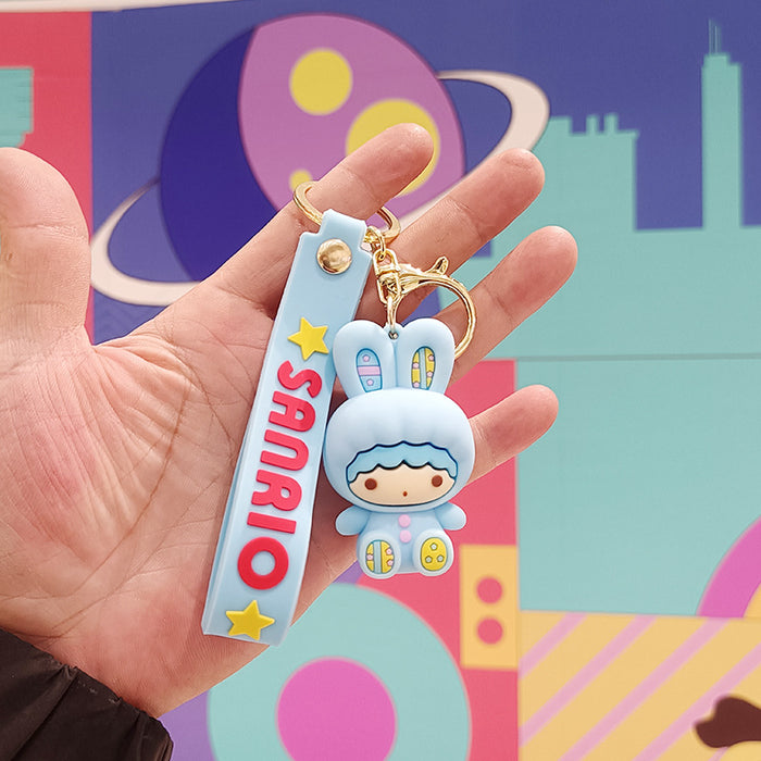 Wholesale Cartoon Silicone Doll Keychain JDC-KC-KuangK031