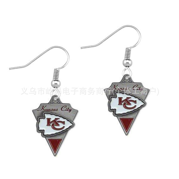 Wholesale Rugby team logo earrings