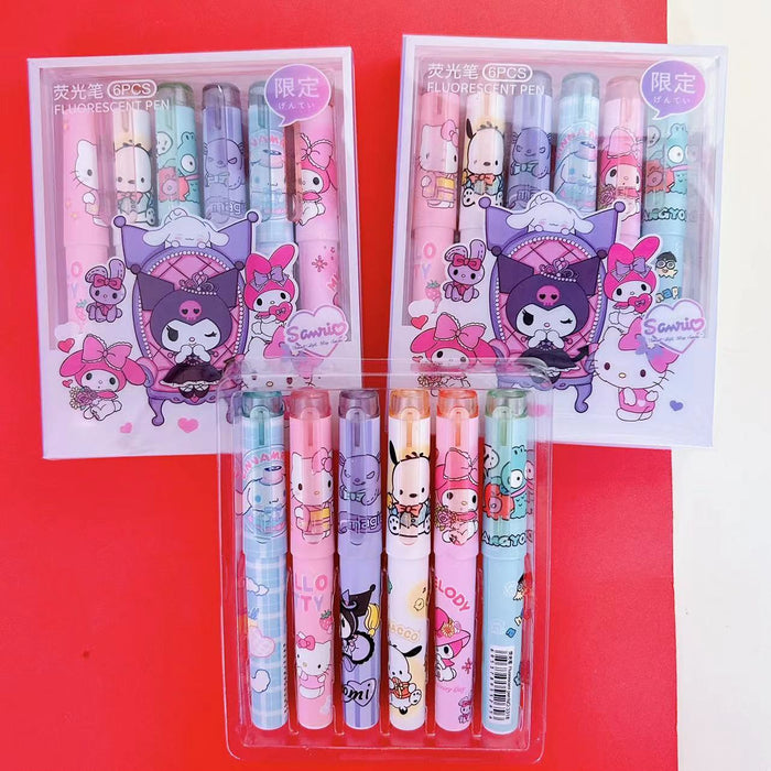 Wholesale Cute Pet Marker Highlighter Pen ( Large Capacity,  6 Pens)