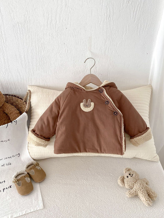 Wholesale Lambskin Thickened Coat Children's Plush Cotton Coat JDC-CTS-WeiNiS022