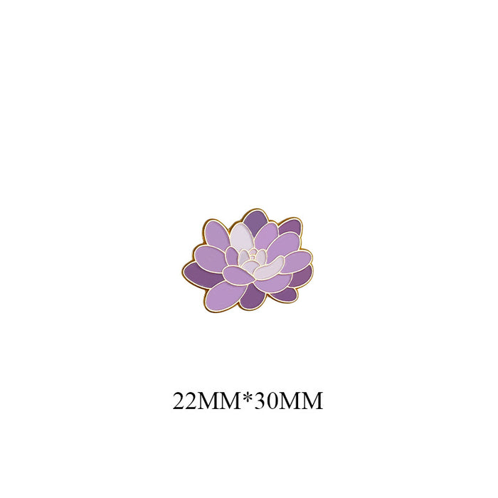 Wholesale Lily Sunflower Flower Brooch Cute Personalized Plant Badge Pin Badge Chest Badge Bag Decoration Creative Medal