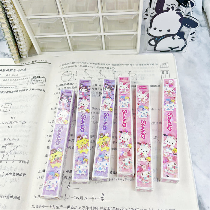 Wholesale Cartoon blind box press pen  metal pen press gel pen laser  stationery