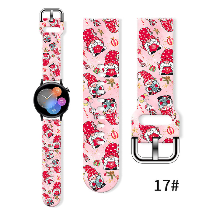 Wholesale Printed Silicone Watch Strap Wristband JDC-WD-NuoQi036