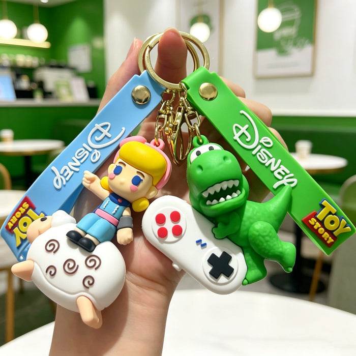 Wholesale Silicone PVC Cartoon Space Ranger Keychain Gift Bag Charm MOQ≥50