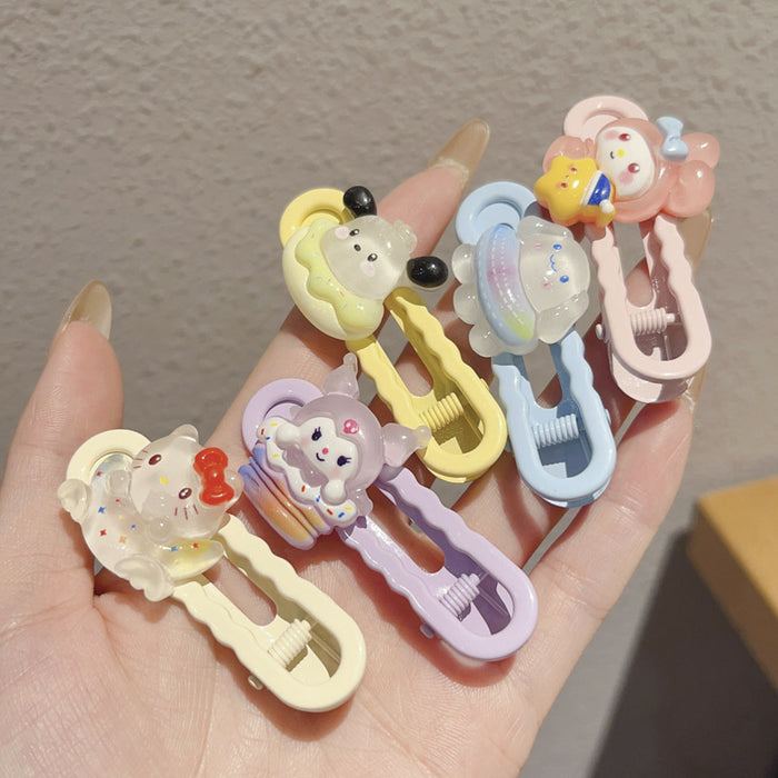 Wholesale Luminous Kidsren' s Cute  Hairpin Little Girl' s Forehead Headdress Girl' s Bangs Hairpin Baby Luminous