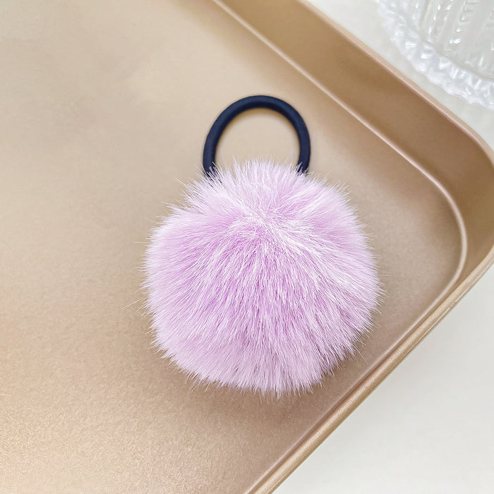 Wholesale cute color plush soft f Hair Scrunchies