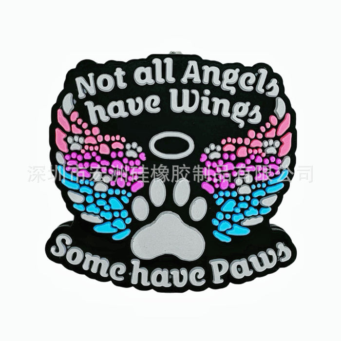 Wholesale 20pcs Wings Dog Paws DIY Focal Beads JDC-BDS-HongZhou028