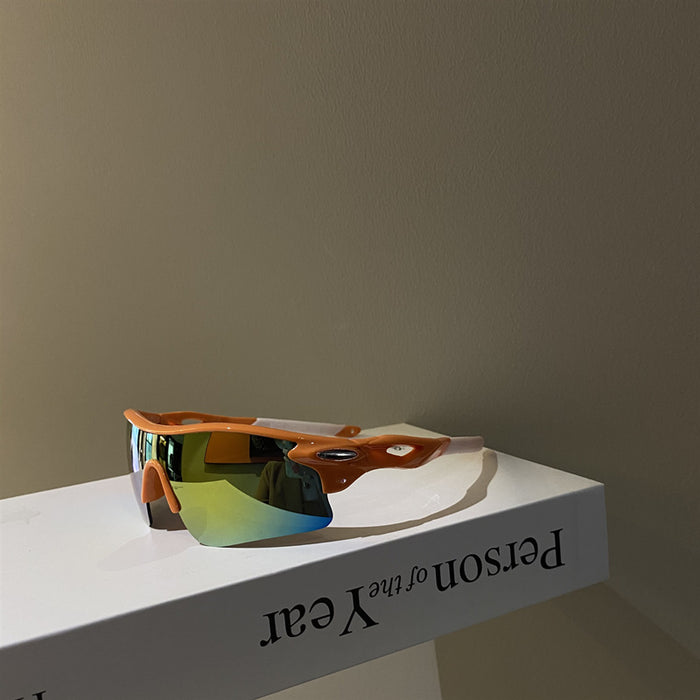 Wholesale Punk style one-piece sunglasses, personalized eye protection sunglasses