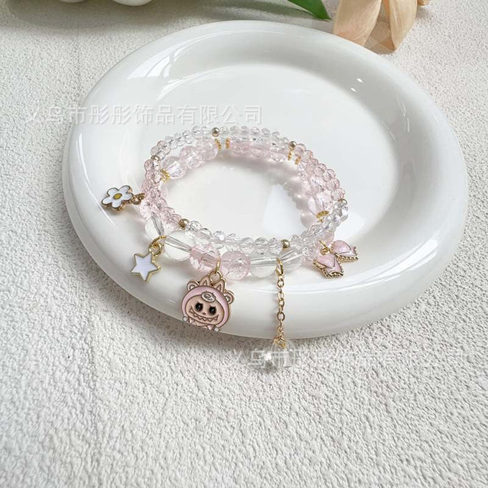 Wholesale Beaded Bracelet Cute Elastic Cartoon Jade Broken Cloth Bracelet Bracelet Girlfriend Gift