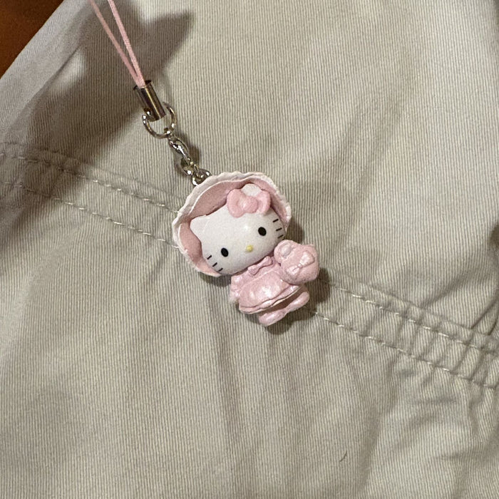 Wholesale Cartoon Long-Legged  Cat Keychain Charm with Ring