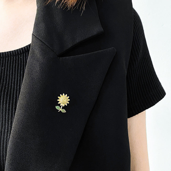 Wholesale Pin shirt brooch temperament anti glare fixed pin buckle coat cap