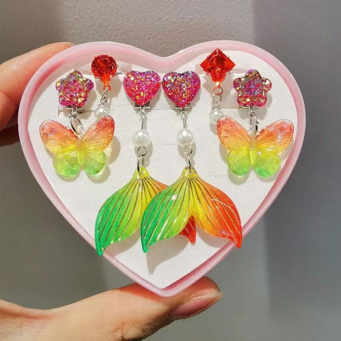 Wholesale Mermaid Ear Clip Ring Set