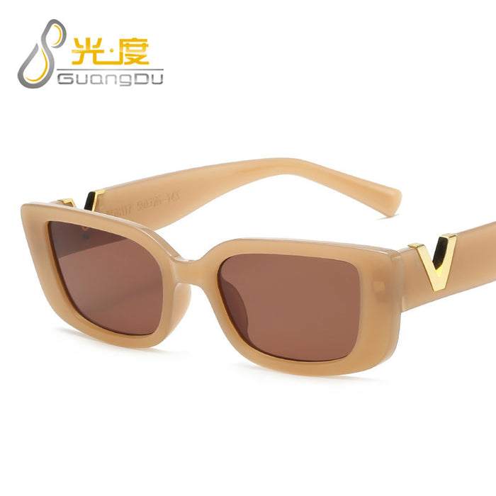 Wholesale Small frame sunglasses, same style fashionable and simple square trendy sunglasses