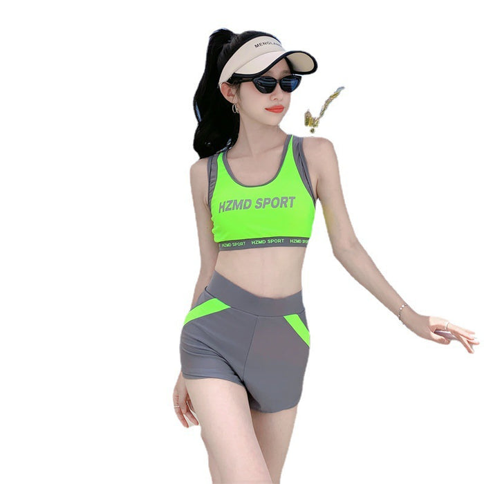 Wholesale Swimsuit split vest sports shorts two-piece set