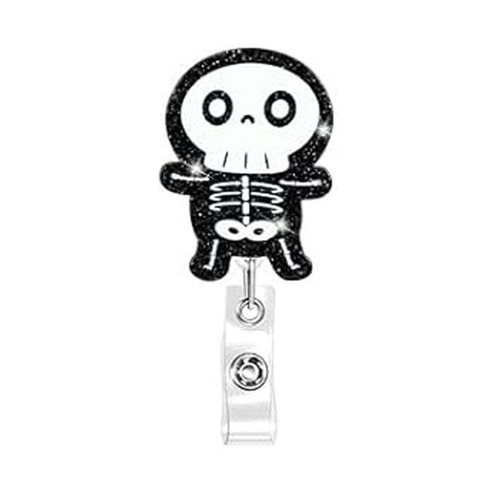 Wholesale Halloween Acrylic Retractable Clip Easy Pull Keychain JDC-KC-QiDing003