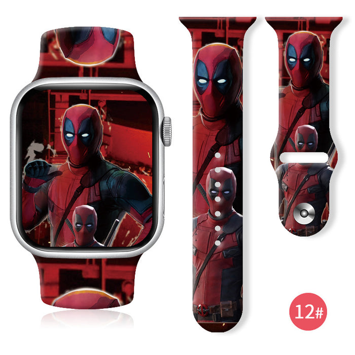 Wholesale Printed Silicone Watch Strap JDC-WD-NuoQi025