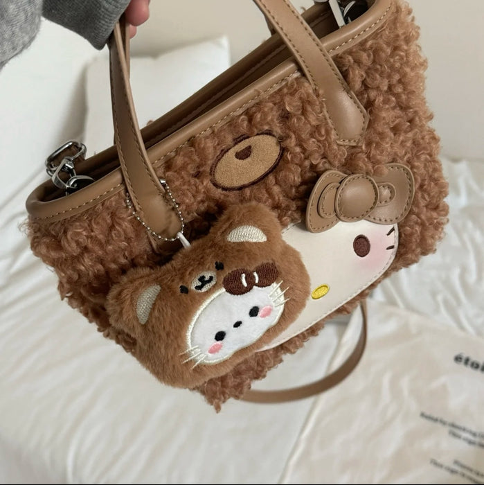 Wholesale Cute cartoon curly-haired dog design shoulder bag