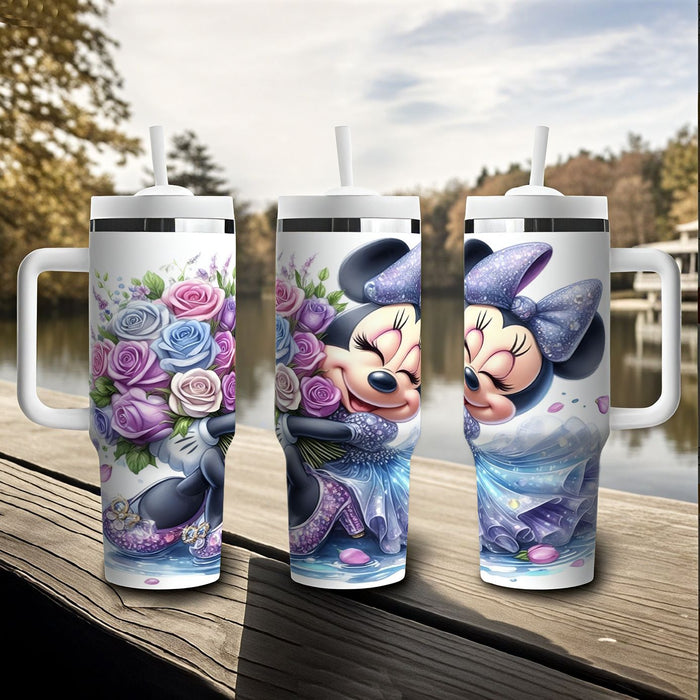 Wholesale Tumbler Cute Cartoon Pattern 40OZ Stainless Steel Car Ice Bullies Cup
