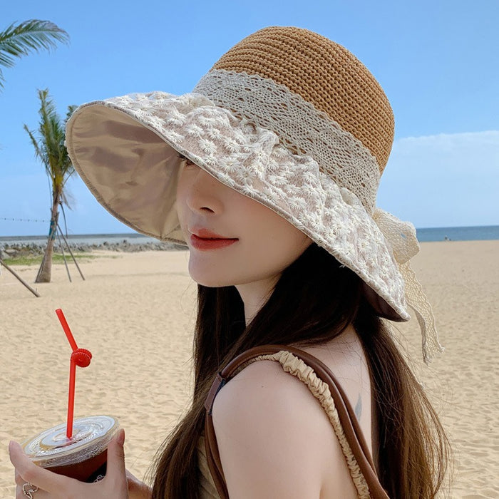 Wholesale Summer Beach Women's Versatile Outdoor Sunscreen and UV Protection Sunshade Hat Fisherman's Hat