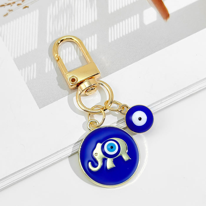 Wholesale Devil Eye Keychain Blue Eyes Oil Dripping Keychain