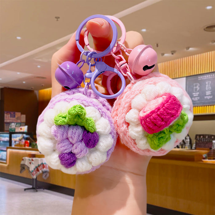 Wholesale Crochet Cake Keychain Fashion Accessory Boutique Resale Gift MOQ≥2