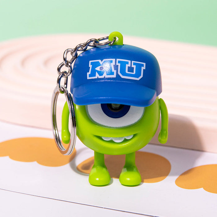 Wholesale I Loveyou Luminous and Loud Green Man Keychain with Big Eyes JDC-KC-HHY001