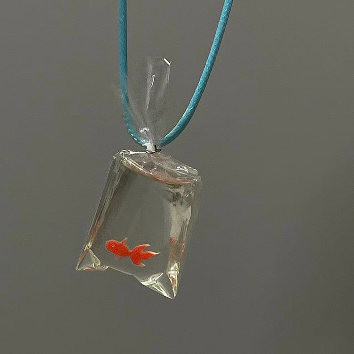 Wholesale goldfish necklace  simulation goldfish pendant simple clavicle chain