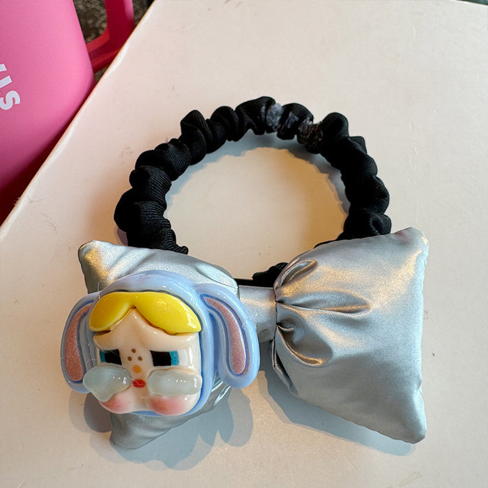 Wholesale Cartoon cute big bow hair ring multi-color hair ring high-end hair rope