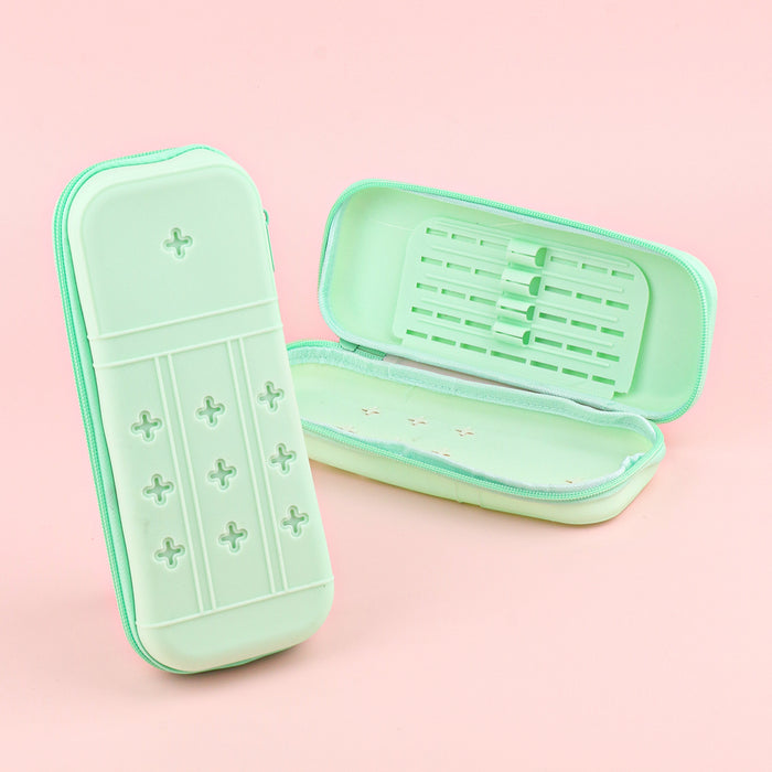 Wholesale Silicone Pencil Case DIY Hole Design Cute Stationery Organizer for Students MOQ≥10