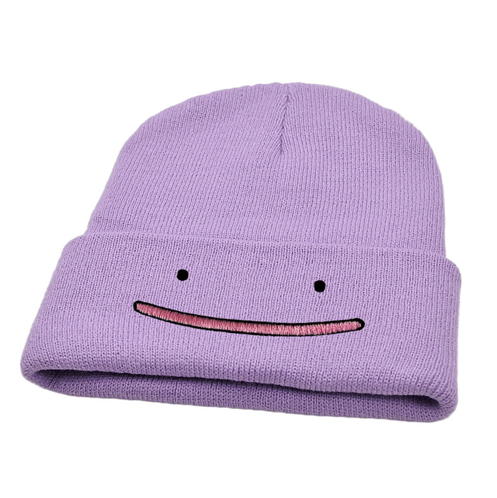 Wholesale Cartoon Embroidery Wool Knitted Hat JDC-FH-HaiPu014