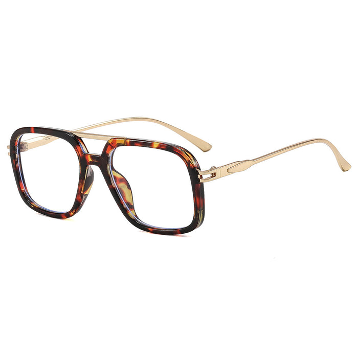 Wholesale Double Bridge Blue Light Blocking Fashion Glasses Frame for Women Everyday Street Style Accessory Resale
