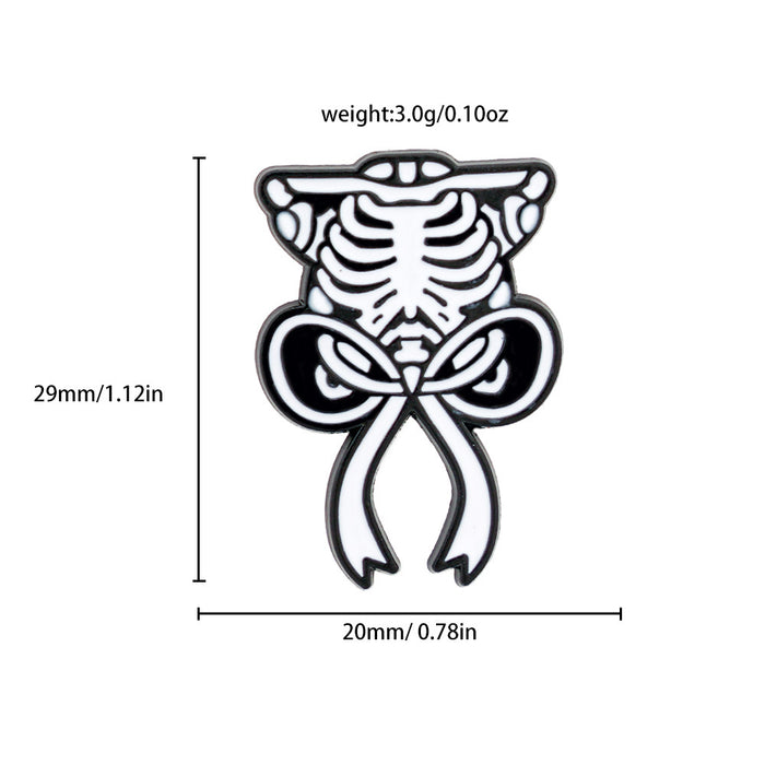 Wholesale Vintage  Skull Brooch Metal Pin Gothic Party Accessory