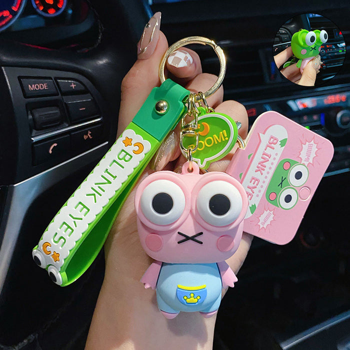 Wholesale Cartoon Frog Cute PVC Keychains JDC-KC-YY004