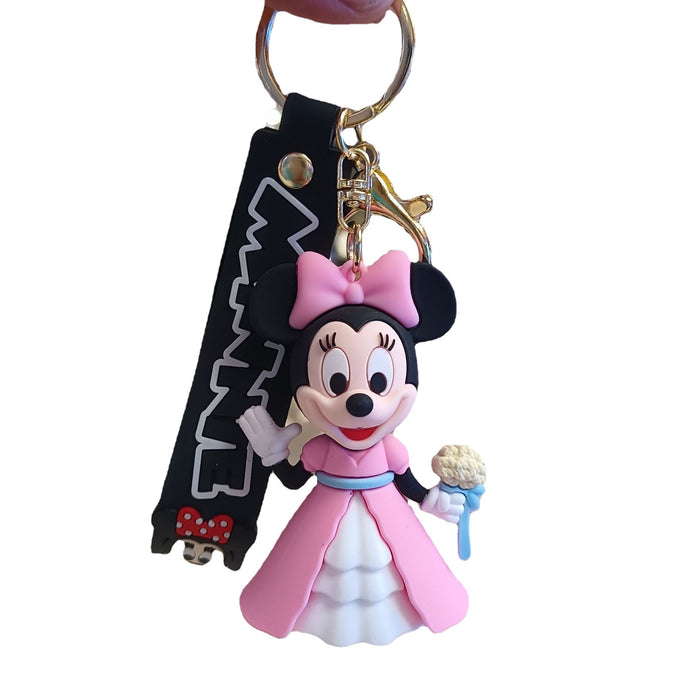 Wholesale Cartoon Silicone Doll Keychain JDC-KC-KuangK041