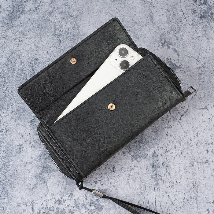 Wholesale Business Men' s Wallet - PU Leather Long Wallet with Multi Card Slots Large Capacity Clutch Fashion Gift