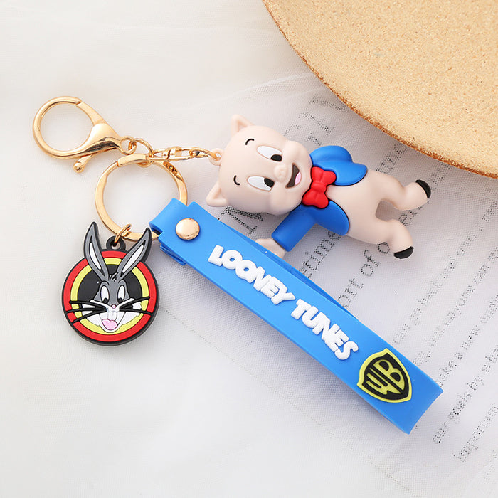 Wholesale Cute Cartoon Soft Rubber Doll Keychain JDC-KC-BoYue008