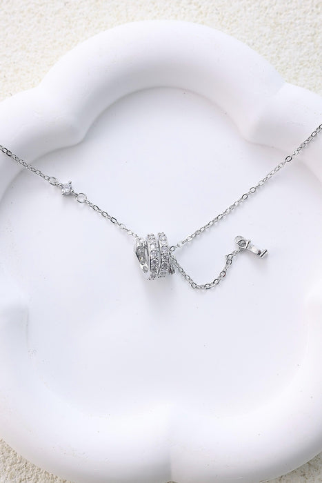 Wholesale Silver snake tassel necklace with high-end feel, light luxury temperament, neck chain, collarbone chain