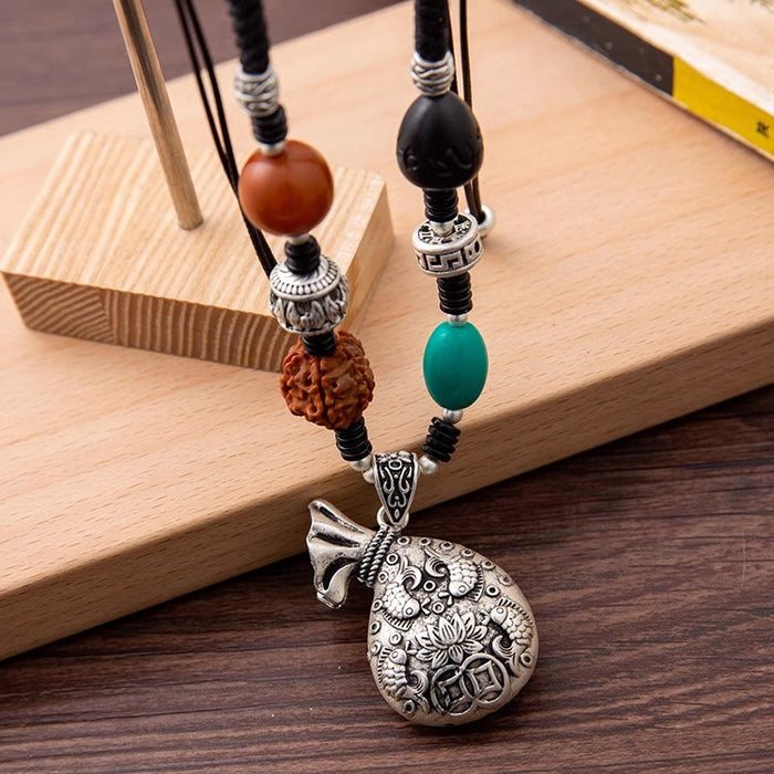 Wholesale Women's choker necklace Cotton and Linen Accessories Pendant